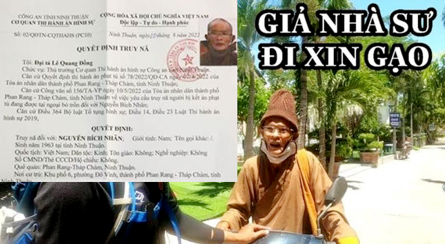 Lộ Quyết định truy nã 'vị sư xin cha xứ học đạo để theo đạo công giáo'